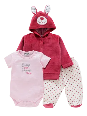 Cute Baby Romper with Jacket - Bunny