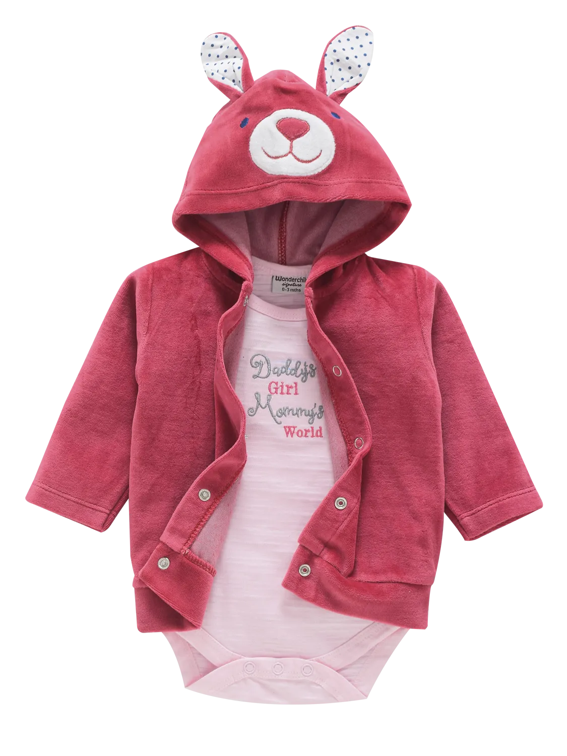 Cute Baby Romper with Jacket - Bunny
