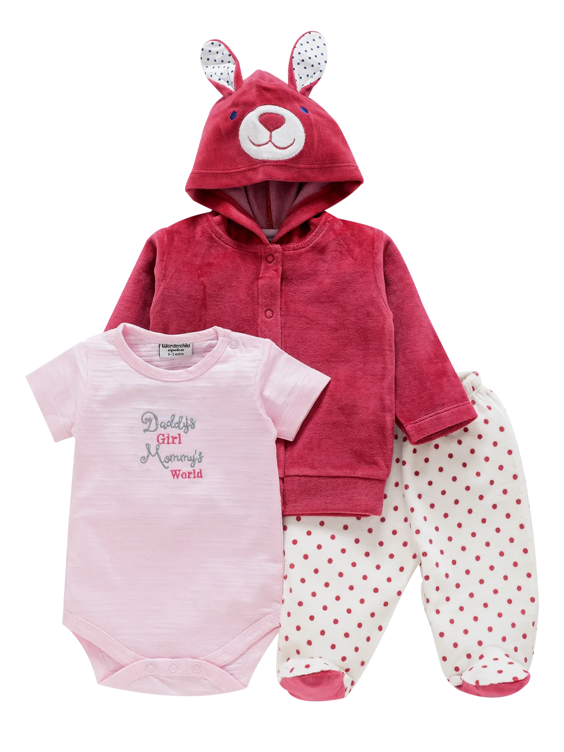 Cute Baby Romper with Jacket - Bunny