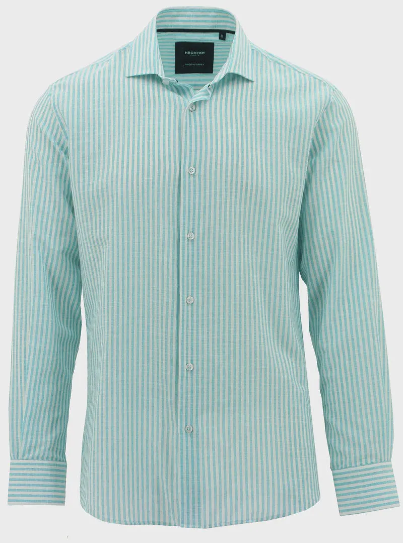 Daniel Hechter L/S Stripe Shirt - Green