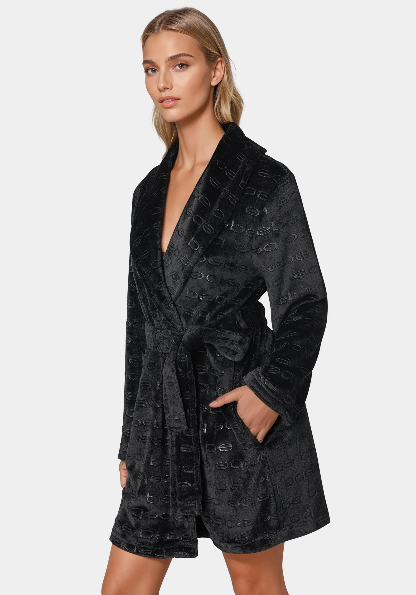 Debossed Plush Robe