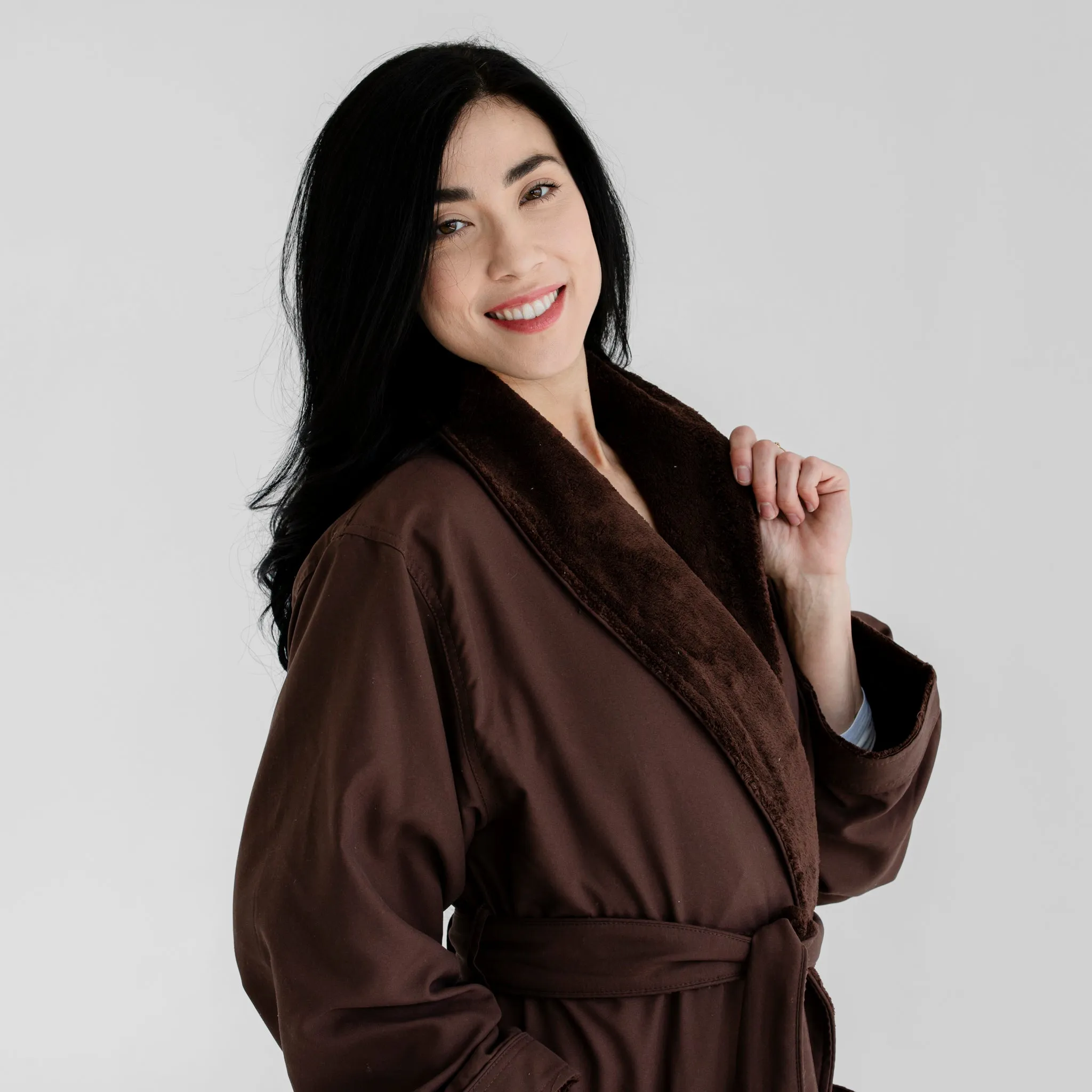 Deluxe Plush Spa Robe - Espresso
