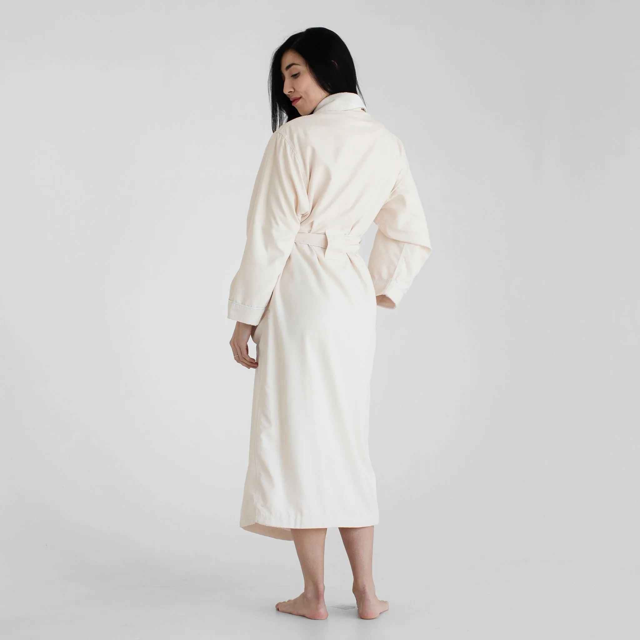 Deluxe Plush Spa Robe - Ivory