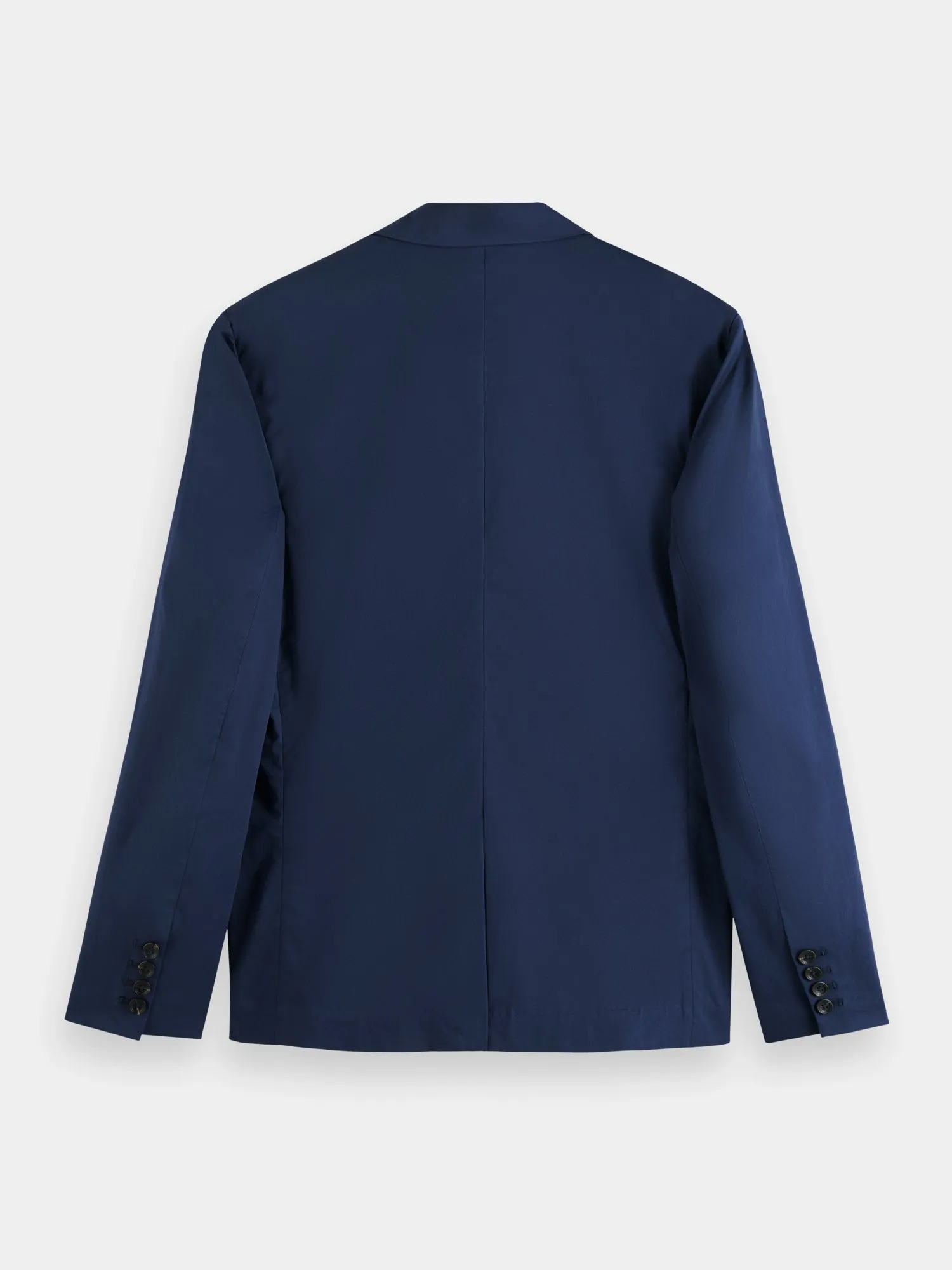 Double-breasted poplin blazer