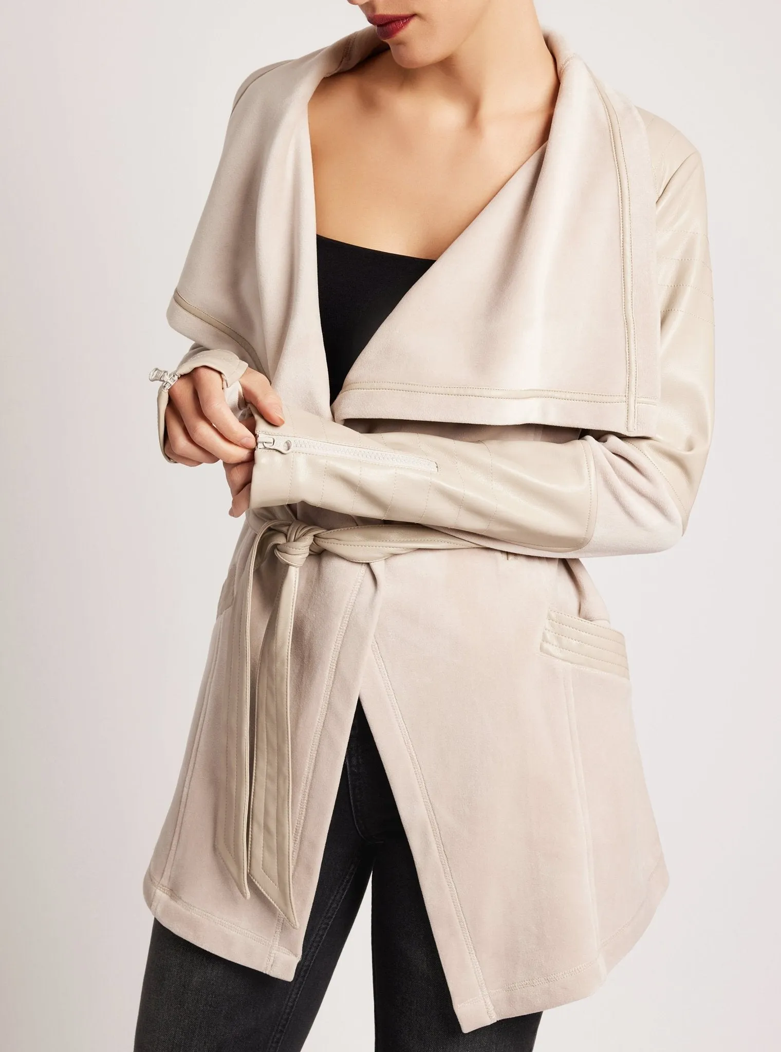 Drape Velour Jacket