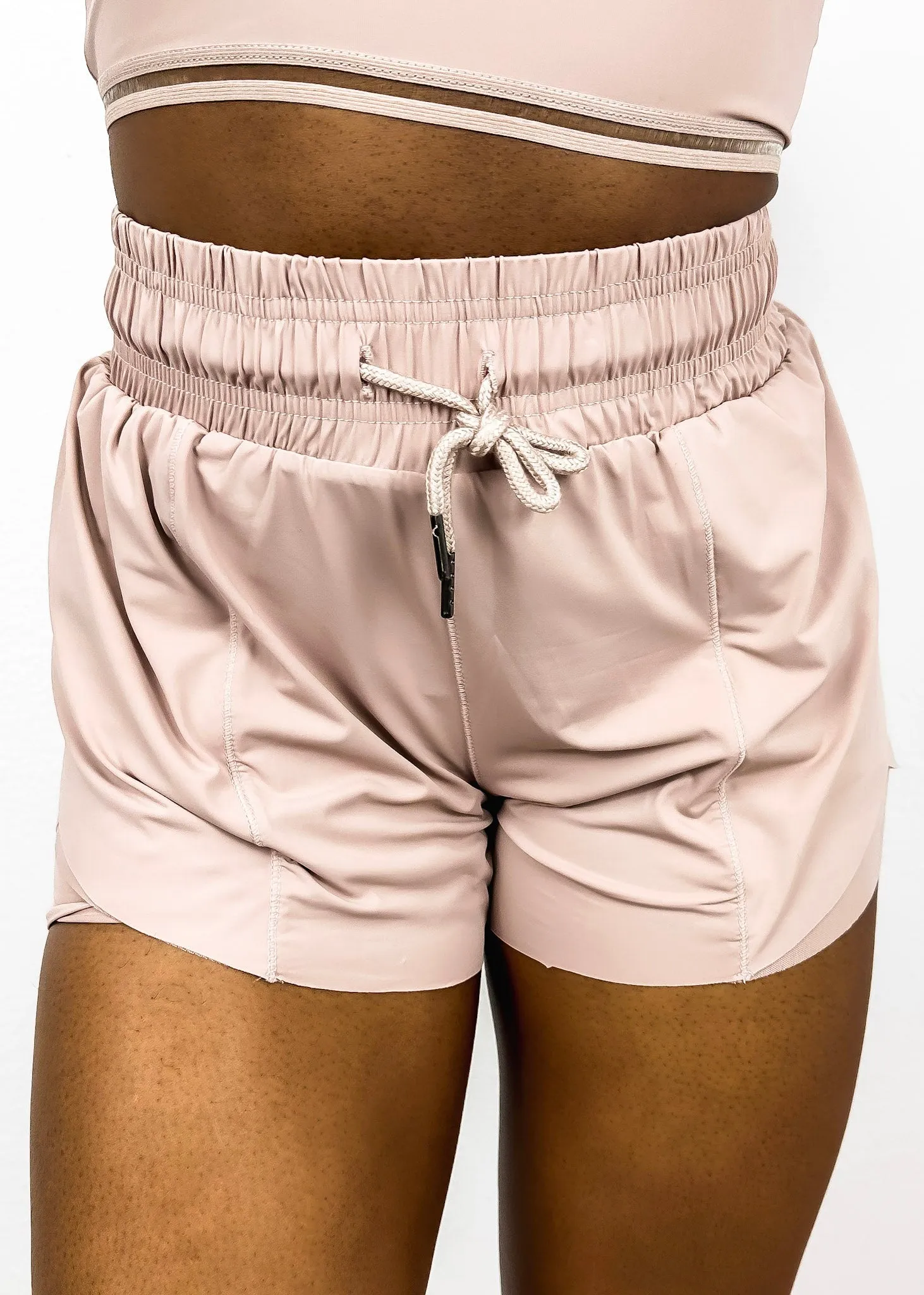 Drawstring Waist Lined Active Shorts by Anna-Kaci