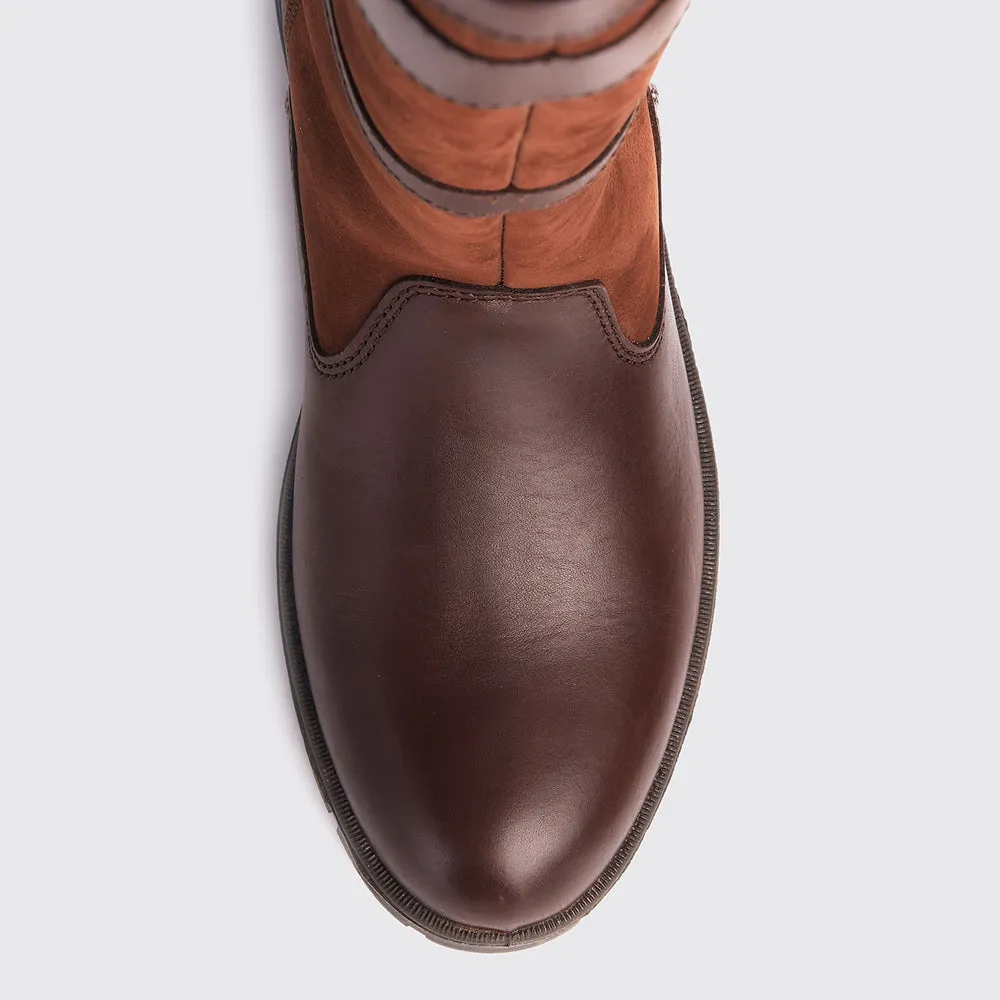 Dubarry Women's Longford Leather Boot in Walnut