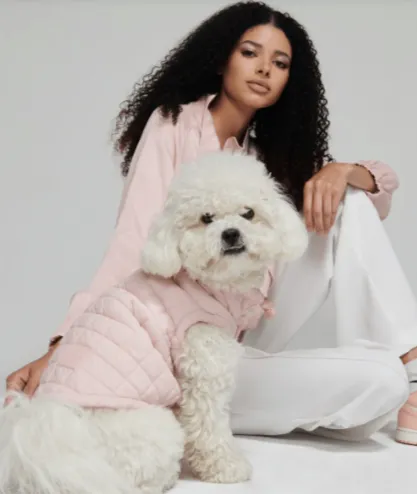 Easy Fit Jacket For Dogs - Light Pink