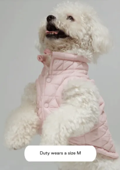 Easy Fit Jacket For Dogs - Light Pink