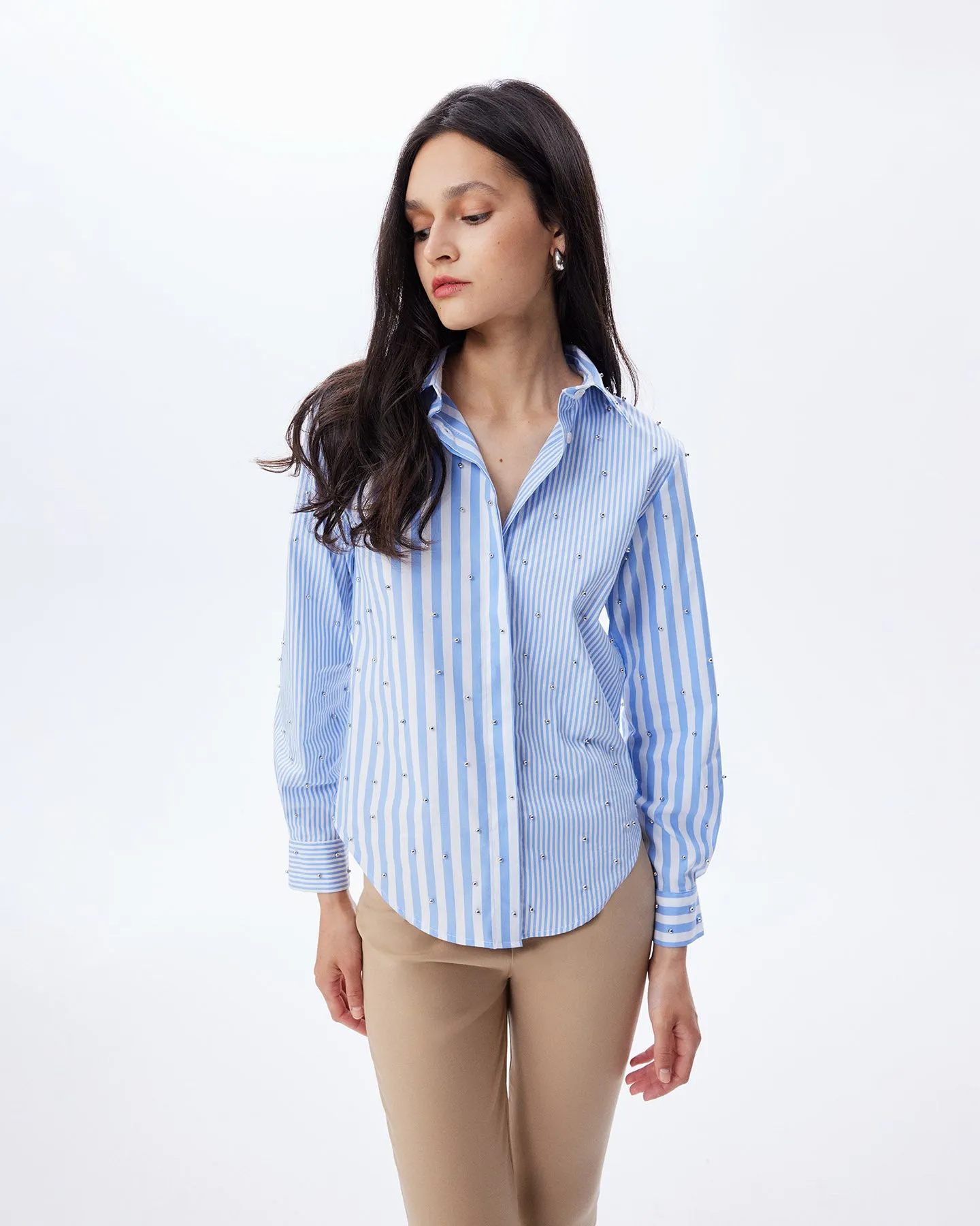 Echo Mix Stripe Pearly Shirt