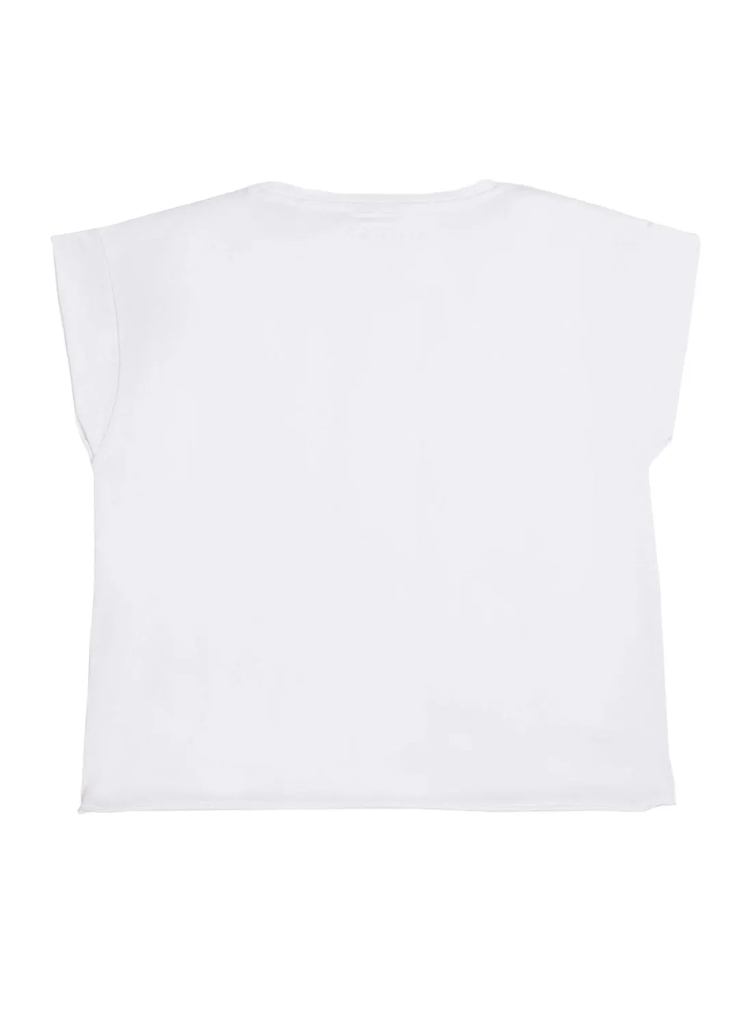 Eco White Logo Cropped T-Shirt (7-16)