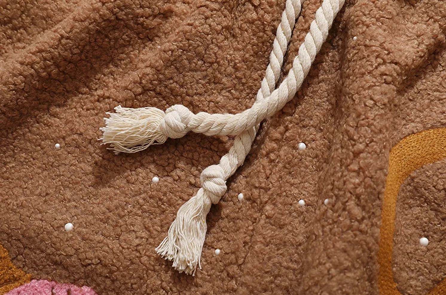 Editorial Department Embroidered Boucle Fleece Shorts