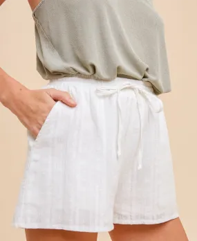 Ella Cotton Embroidered Shorts