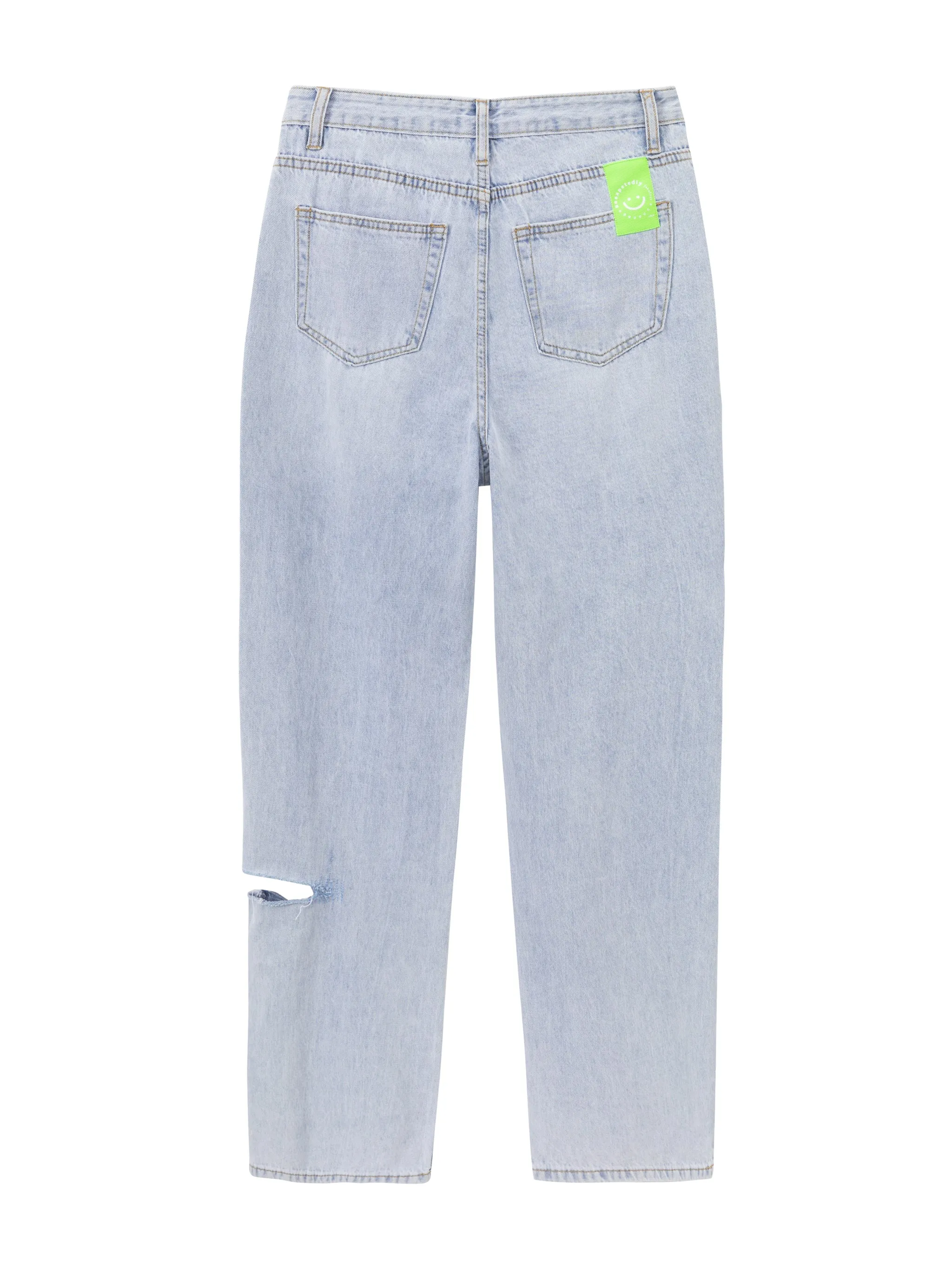 Embroidered Baggy Jeans