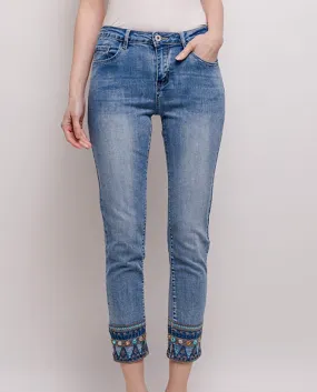 Embroidered jeans