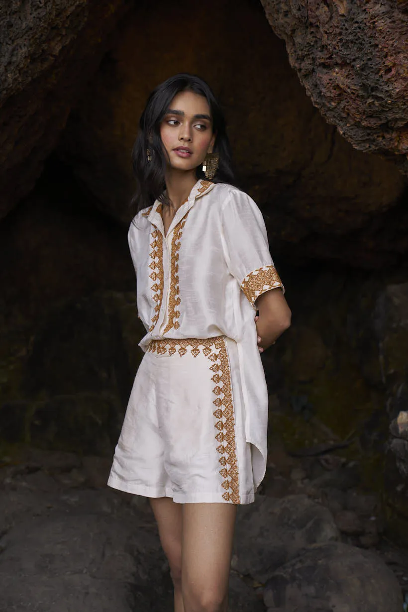 Embroidered Shorts