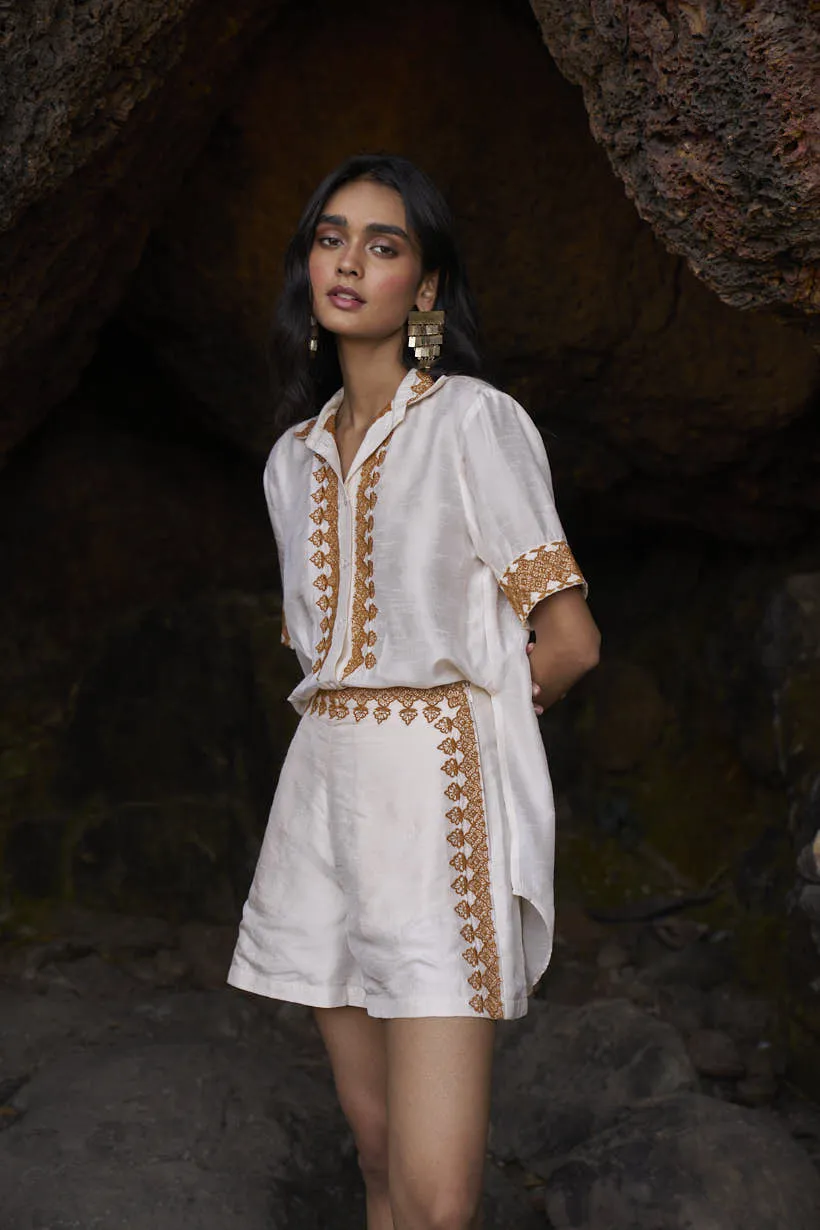 Embroidered Shorts