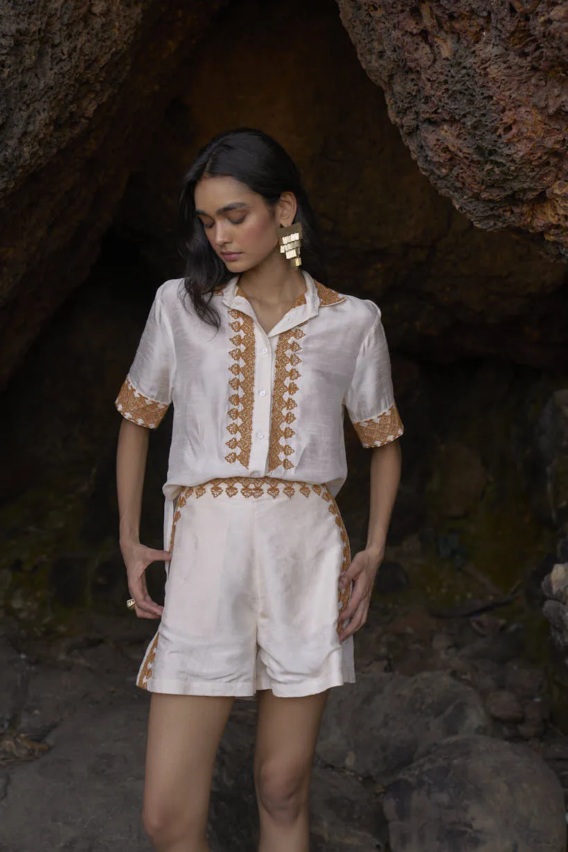 Embroidered Shorts