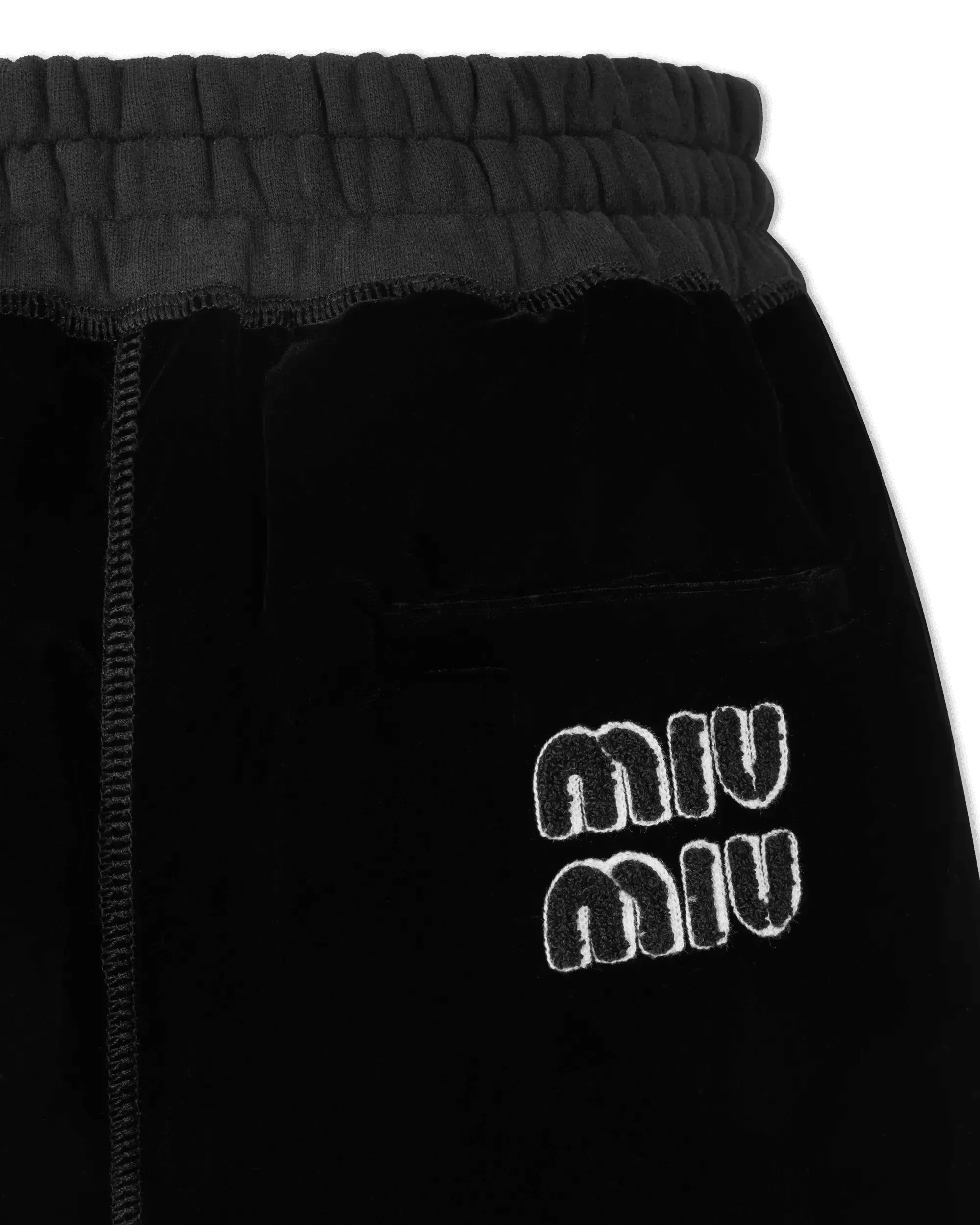 Embroidered Velvet Shorts