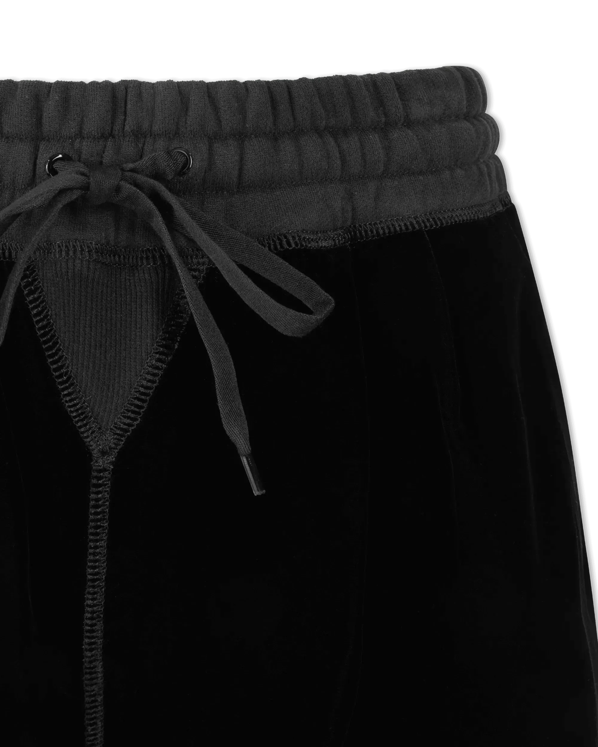 Embroidered Velvet Shorts