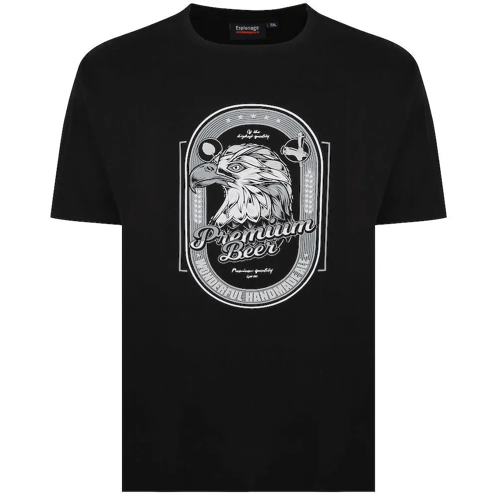 Espionage Mens Never Surrender Crew Neck Tee In 2XL-6XL