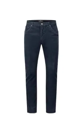 FYNCH HATTON® Regular Fit Soft Corduroy Jeans/Navy Blue - AW24 SALE