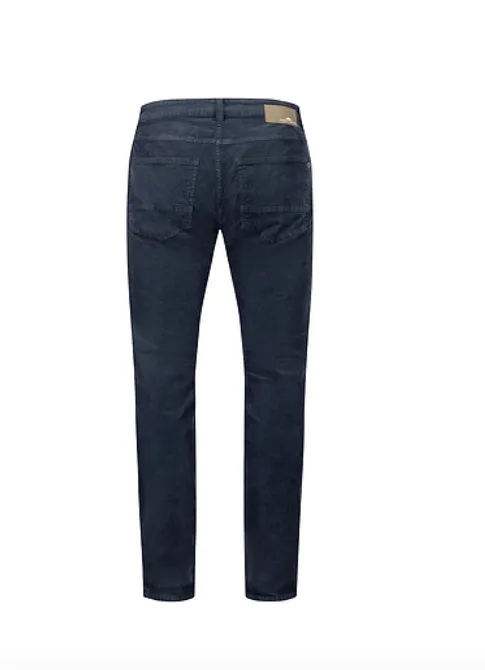 FYNCH HATTON® Regular Fit Soft Corduroy Jeans/Navy Blue - AW24 SALE