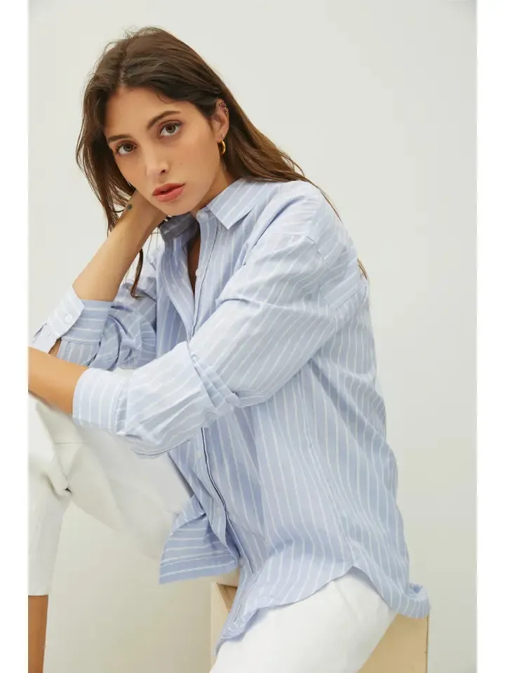 Georgina Striped Button Down