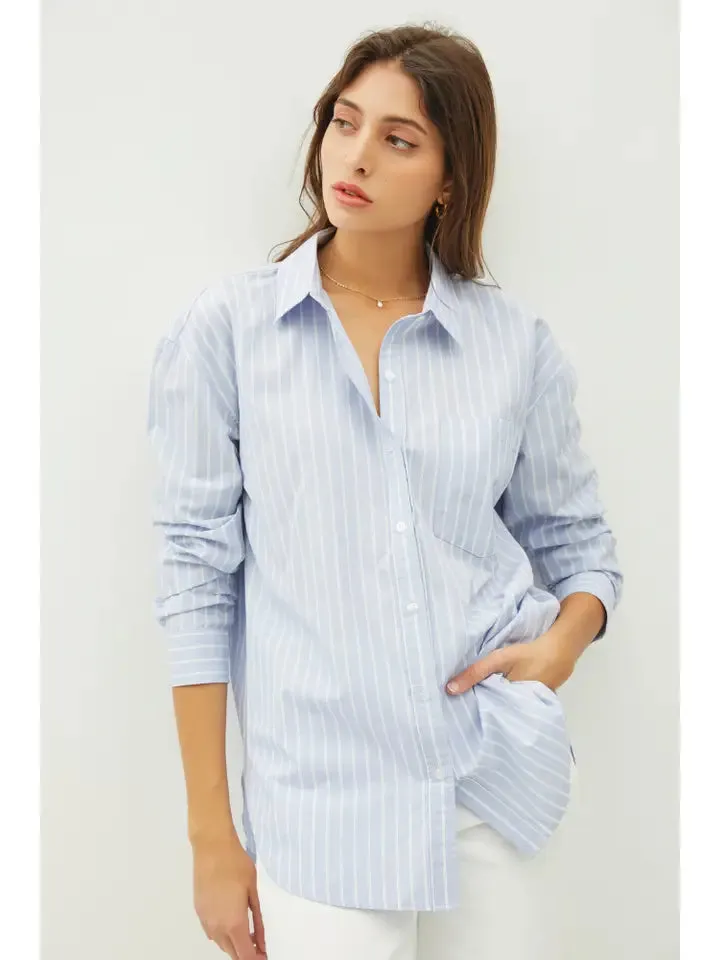 Georgina Striped Button Down