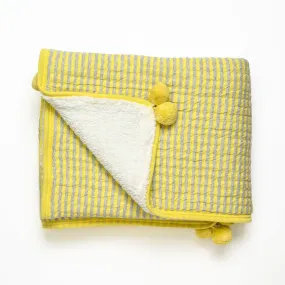 Go Bananas Knit Quilted Blanket with Sherpa