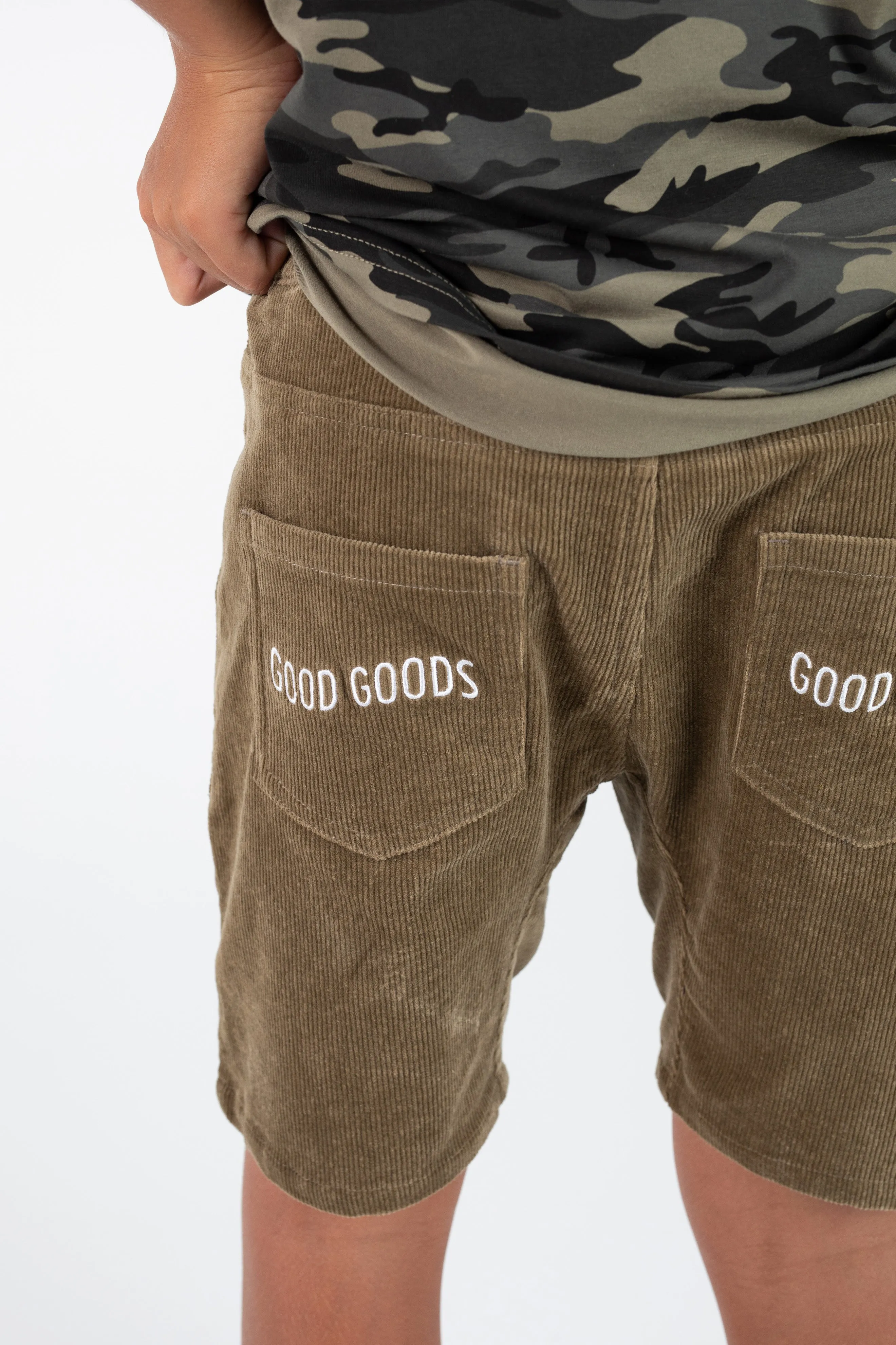 Good Goods Ollie Shorts - Tan Cord