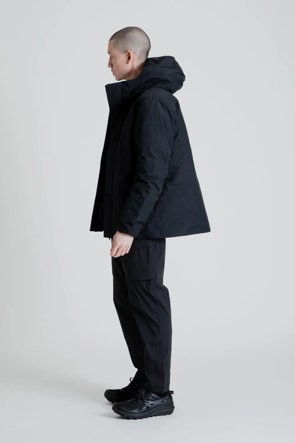Gore-Tex Hooded Down Jacket - Black
