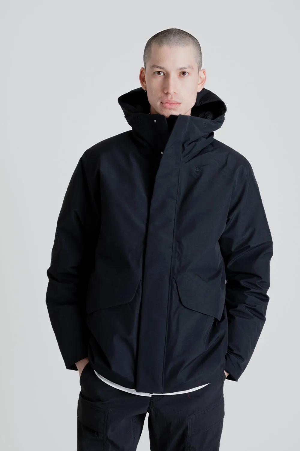 Gore-Tex Hooded Down Jacket - Black