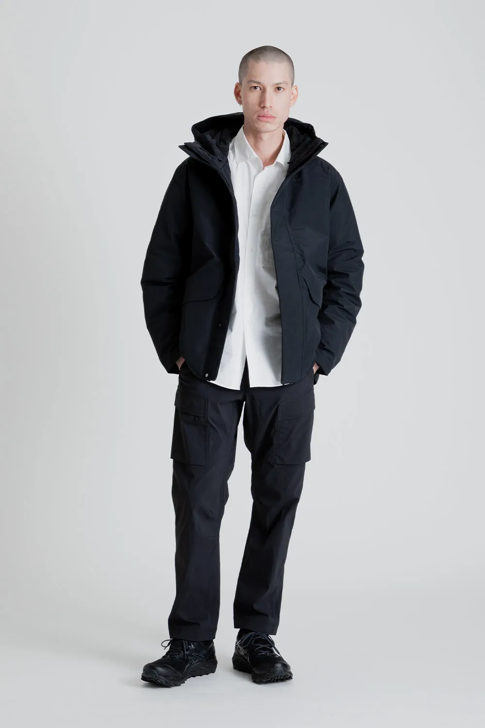 Gore-Tex Hooded Down Jacket - Black