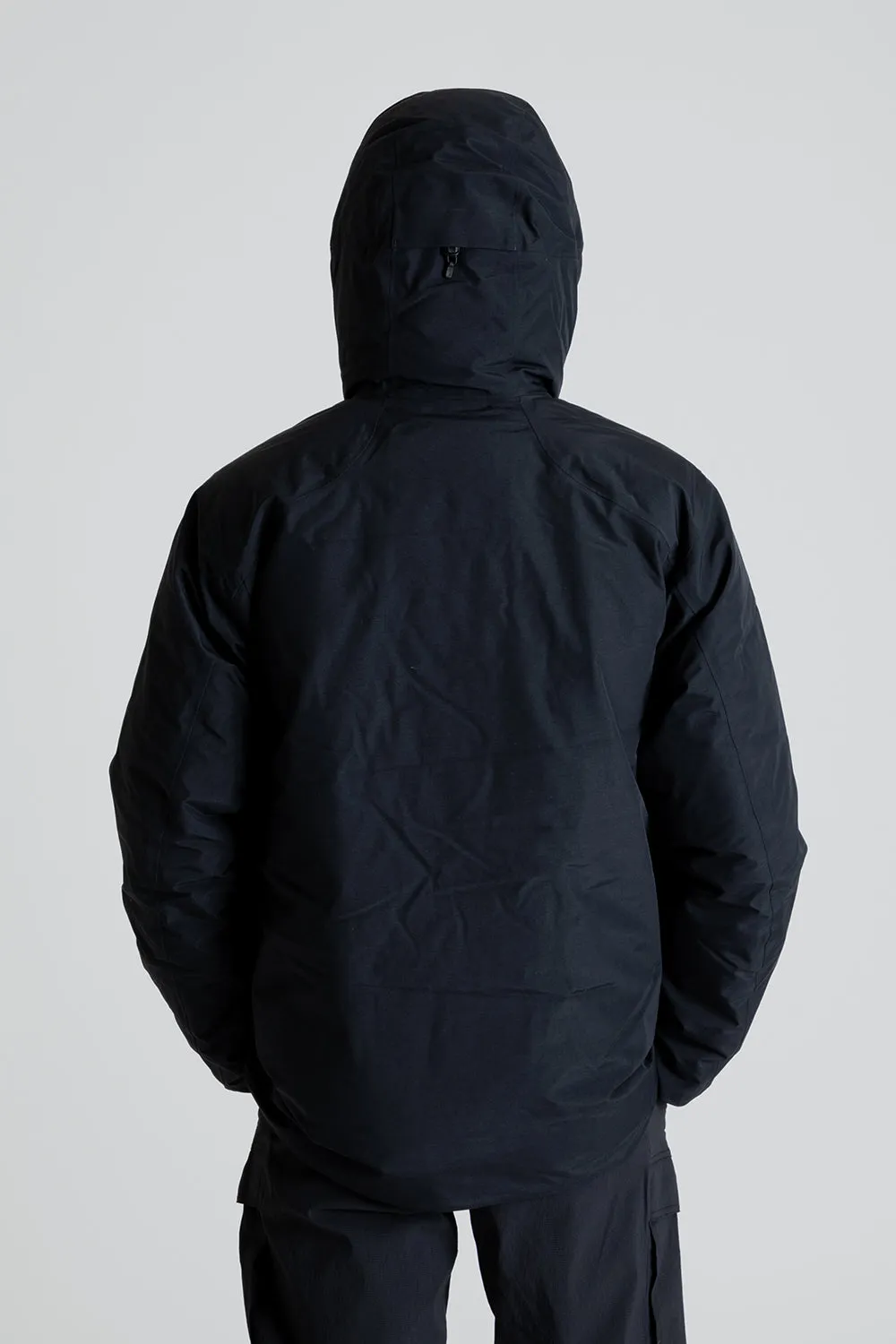 Gore-Tex Hooded Down Jacket - Black