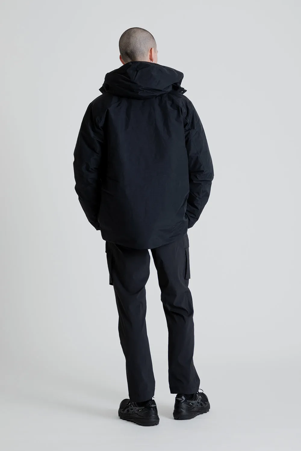 Gore-Tex Hooded Down Jacket - Black
