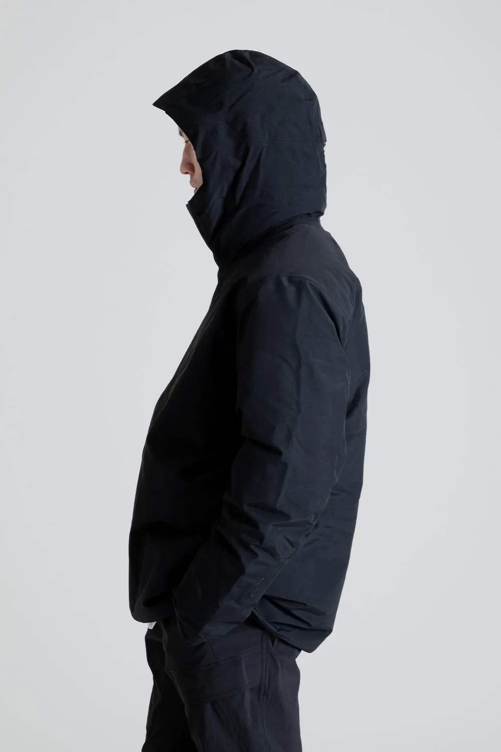 Gore-Tex Hooded Down Jacket - Black