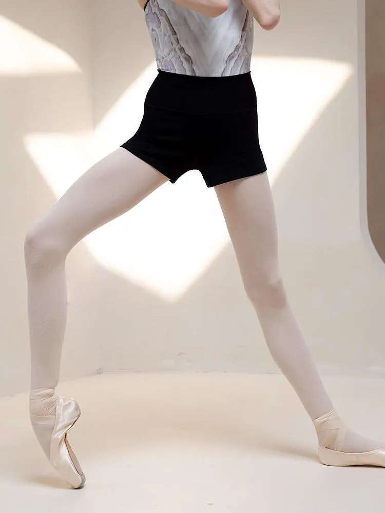 High Waisted Dance Shorts Ballet Leggings Cropped Pants Practice Shorts