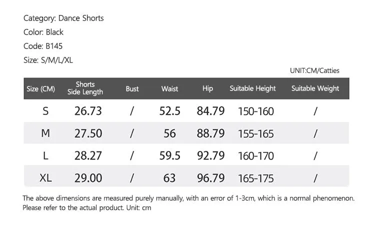 High Waisted Dance Shorts Ballet Leggings Cropped Pants Practice Shorts