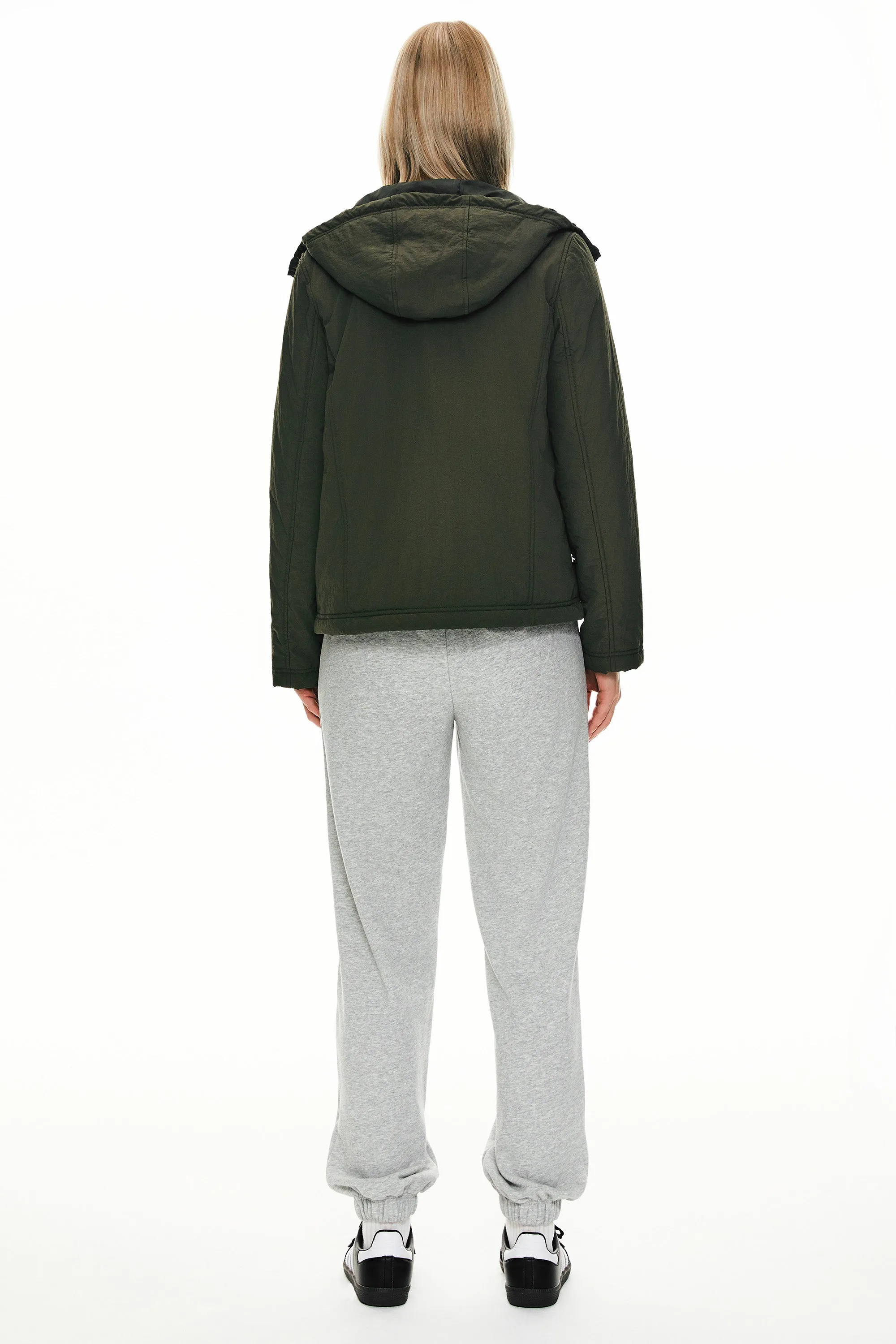 Hooded Lightweight Jacket Zip Up