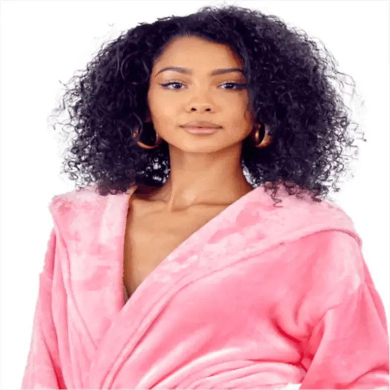 Hooded Plush Bathrobes for Women