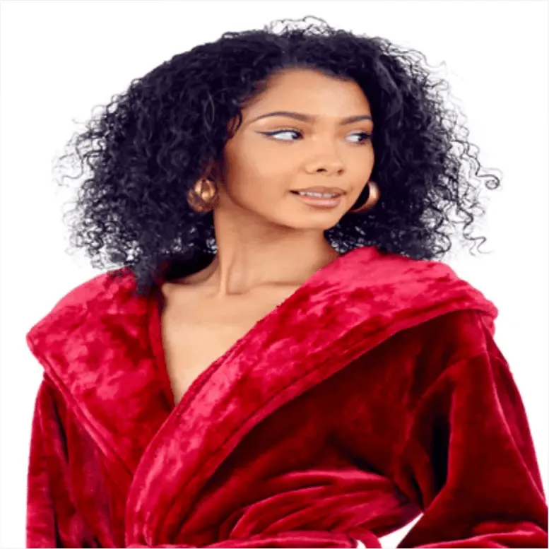 Hooded Plush Bathrobes for Women