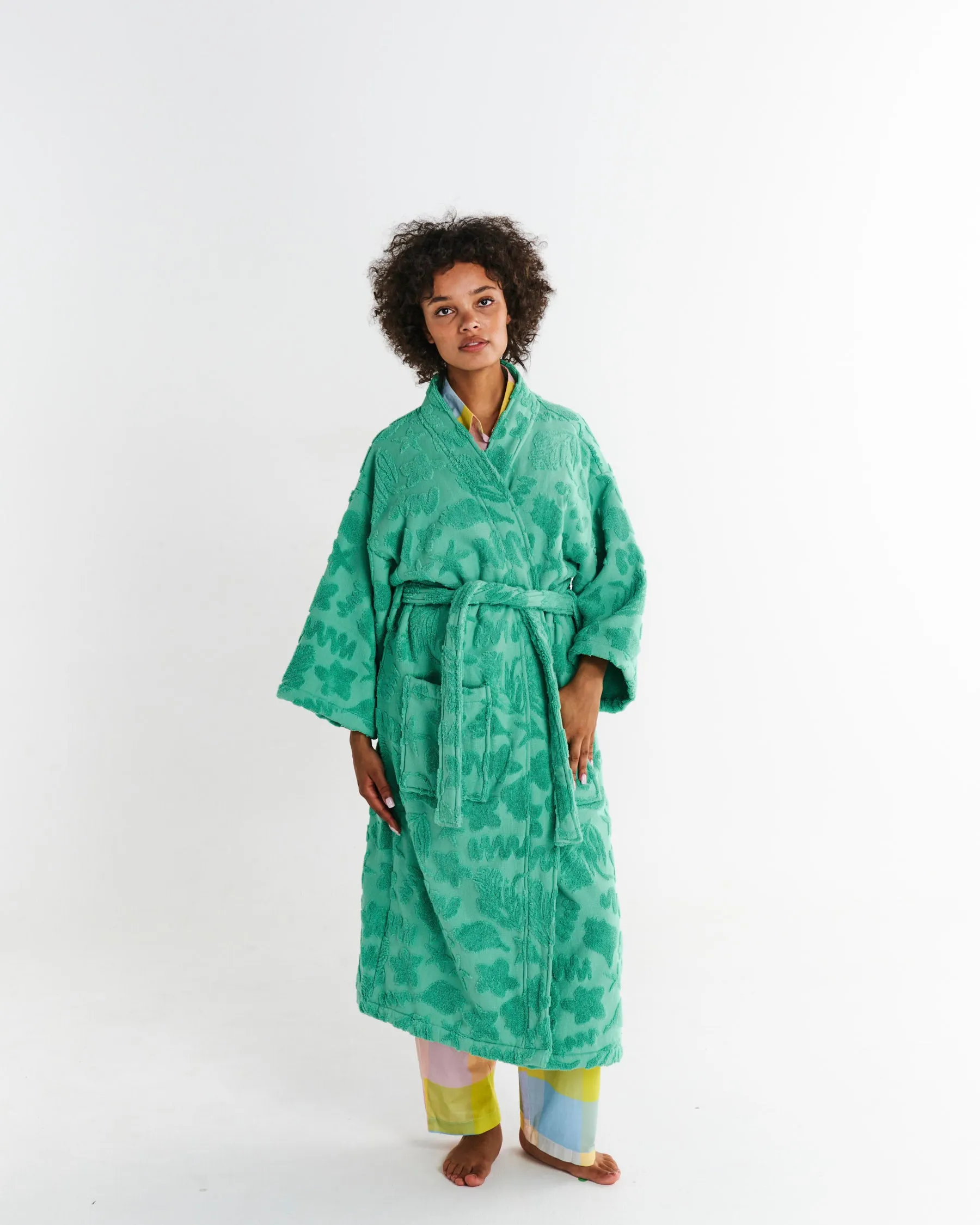 Jade Rock Pool Terry Bath Robe