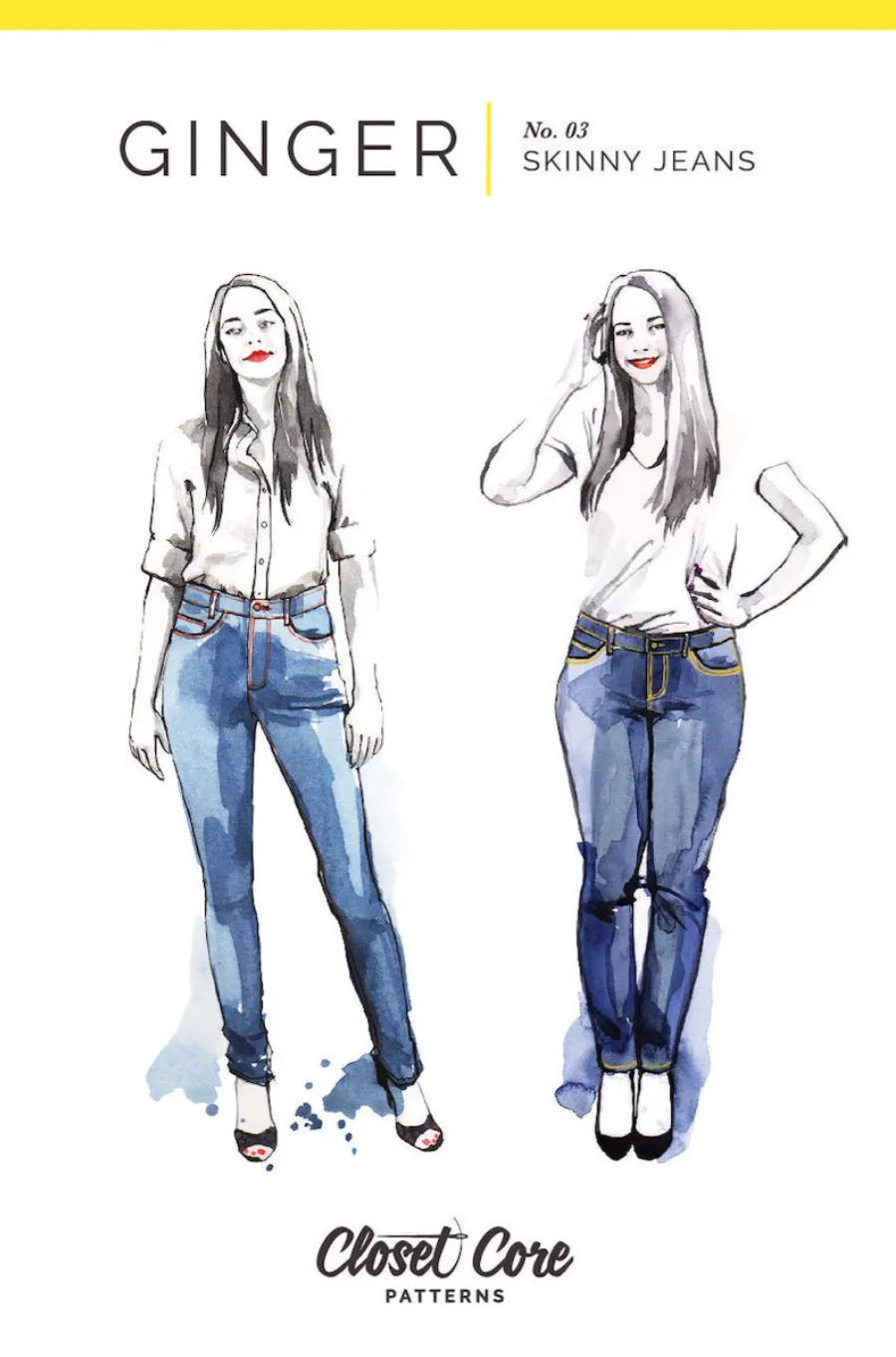 Jeans Making Kit - Mid-Blue Stretch Denim