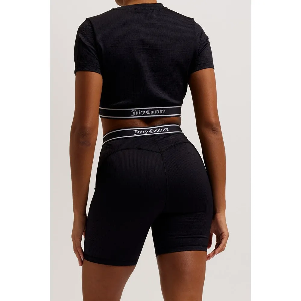 Juicy Couture Rayon Rib Short Sleeve Top