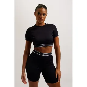 Juicy Couture Rayon Rib Short Sleeve Top