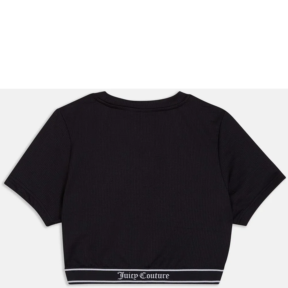 Juicy Couture Rayon Rib Short Sleeve Top