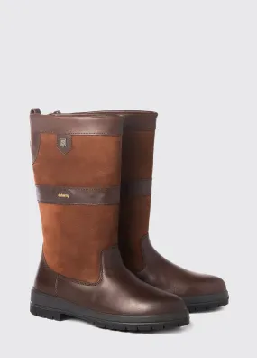 Kildare mellemlang læderstøvle, Walnut brun