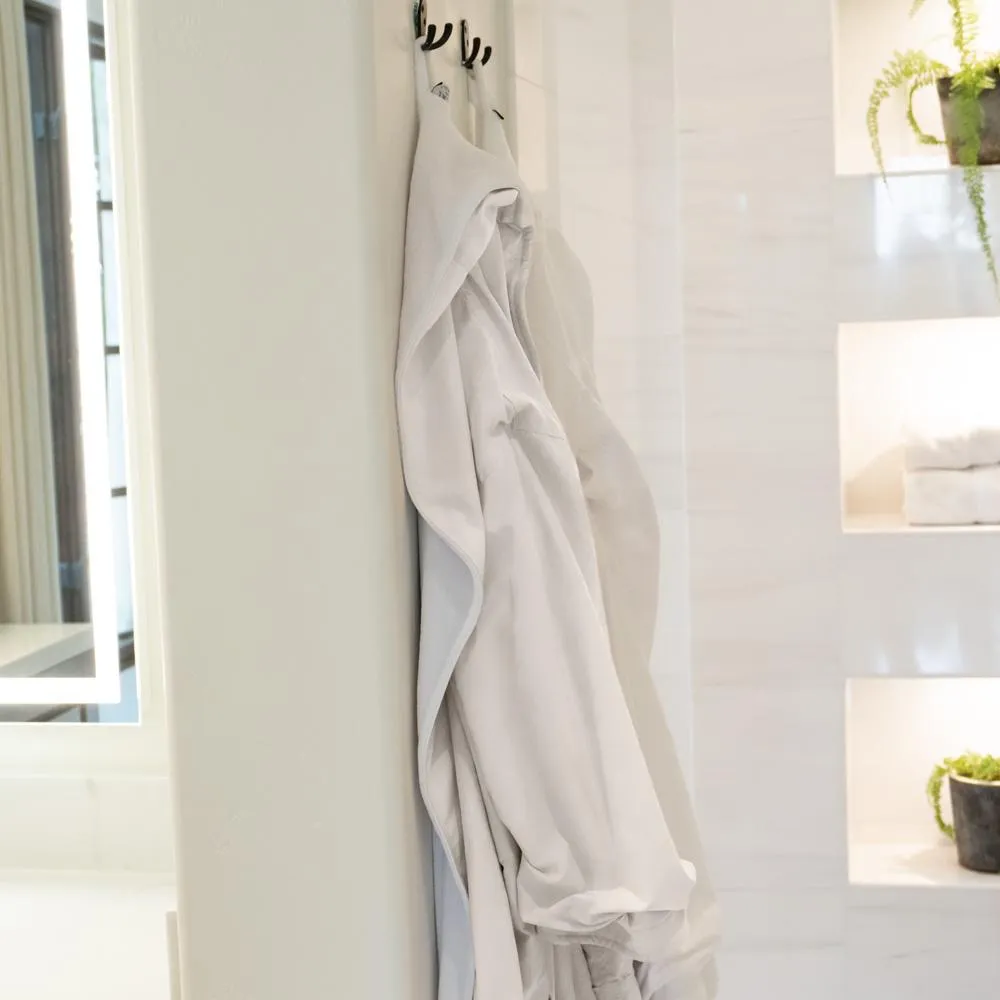 Large White Super Plush Bathrobe