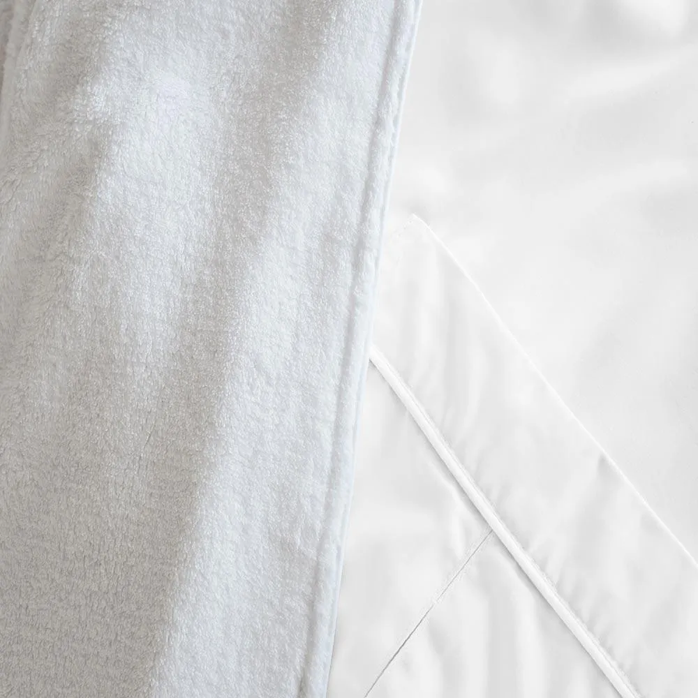 Large White Super Plush Bathrobe